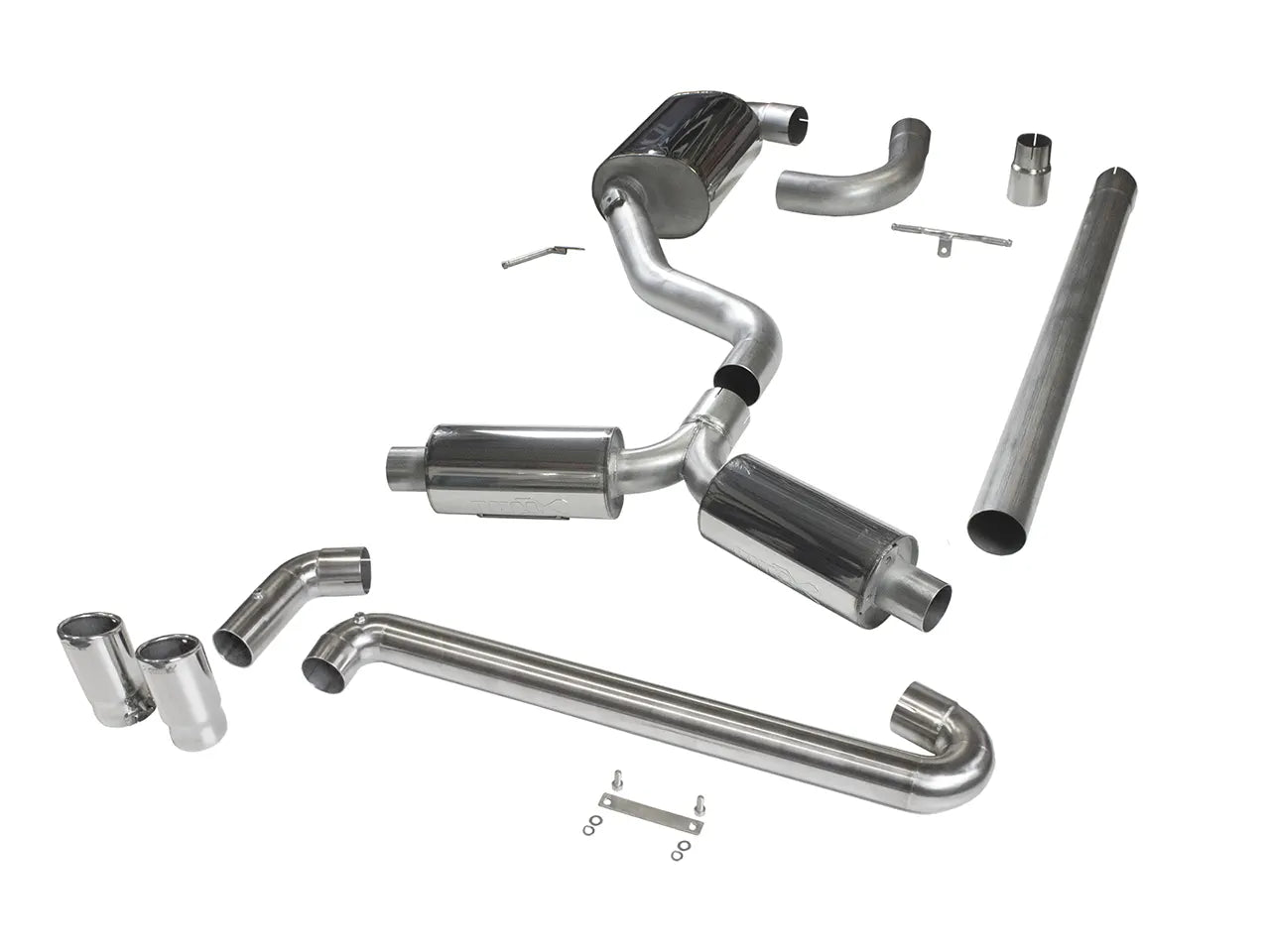 Bull-X ECE Abgasanlage 3" Y-Style "VAG02" MQB Plattform 1.8-2.0 TSI FWD (Golf 7 GTI, Leon 5F)