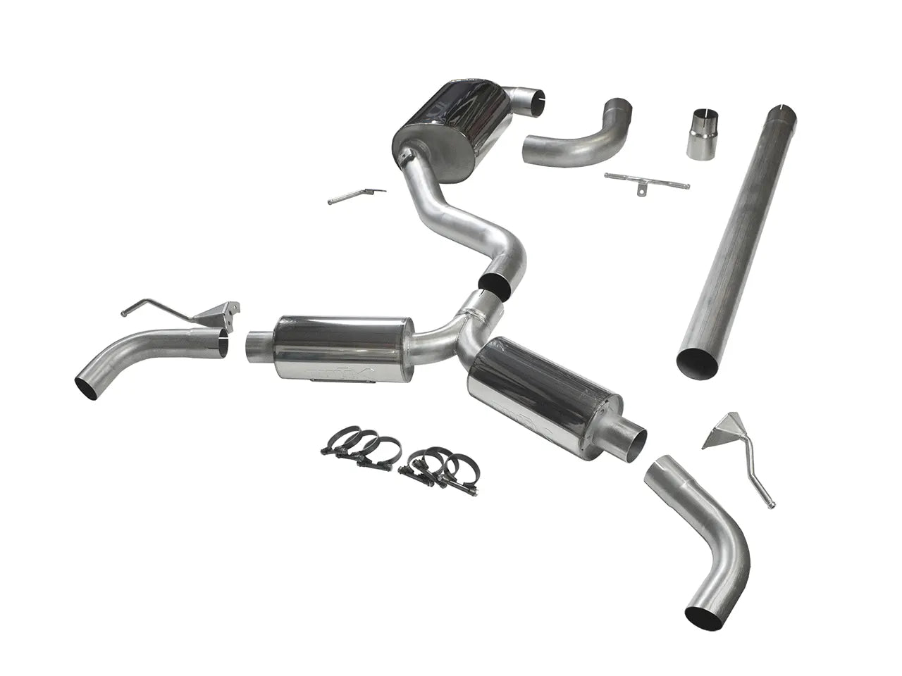 Bull-X ECE Abgasanlage 3" Y-Style "VAG02" MQB Plattform 1.8-2.0 TSI FWD (Golf 7 GTI, Leon 5F)