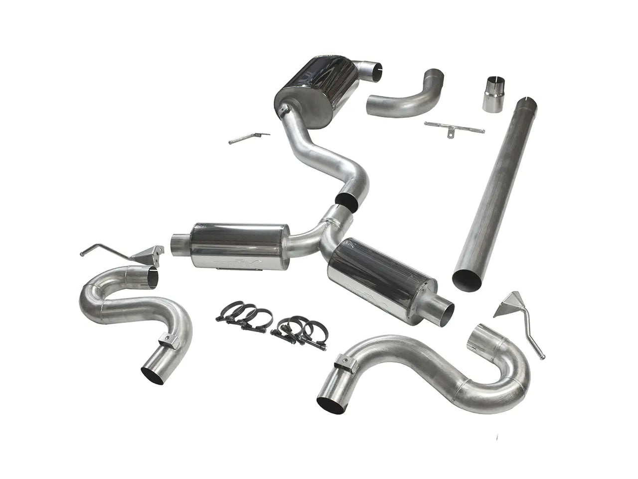 Bull-X ECE Abgasanlage 3" Y-Style "VAG02" MQB Plattform 1.8-2.0 TSI FWD (Golf 7 GTI, Leon 5F)