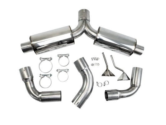 Bull-X ECE Endschalldämpfer 3" Y-Style Golf 7 GTI, Leon 5F