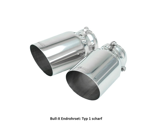 Bull-X ECE Endschalldämpfer 3" Y-Style R32 Look Golf 7 GTI