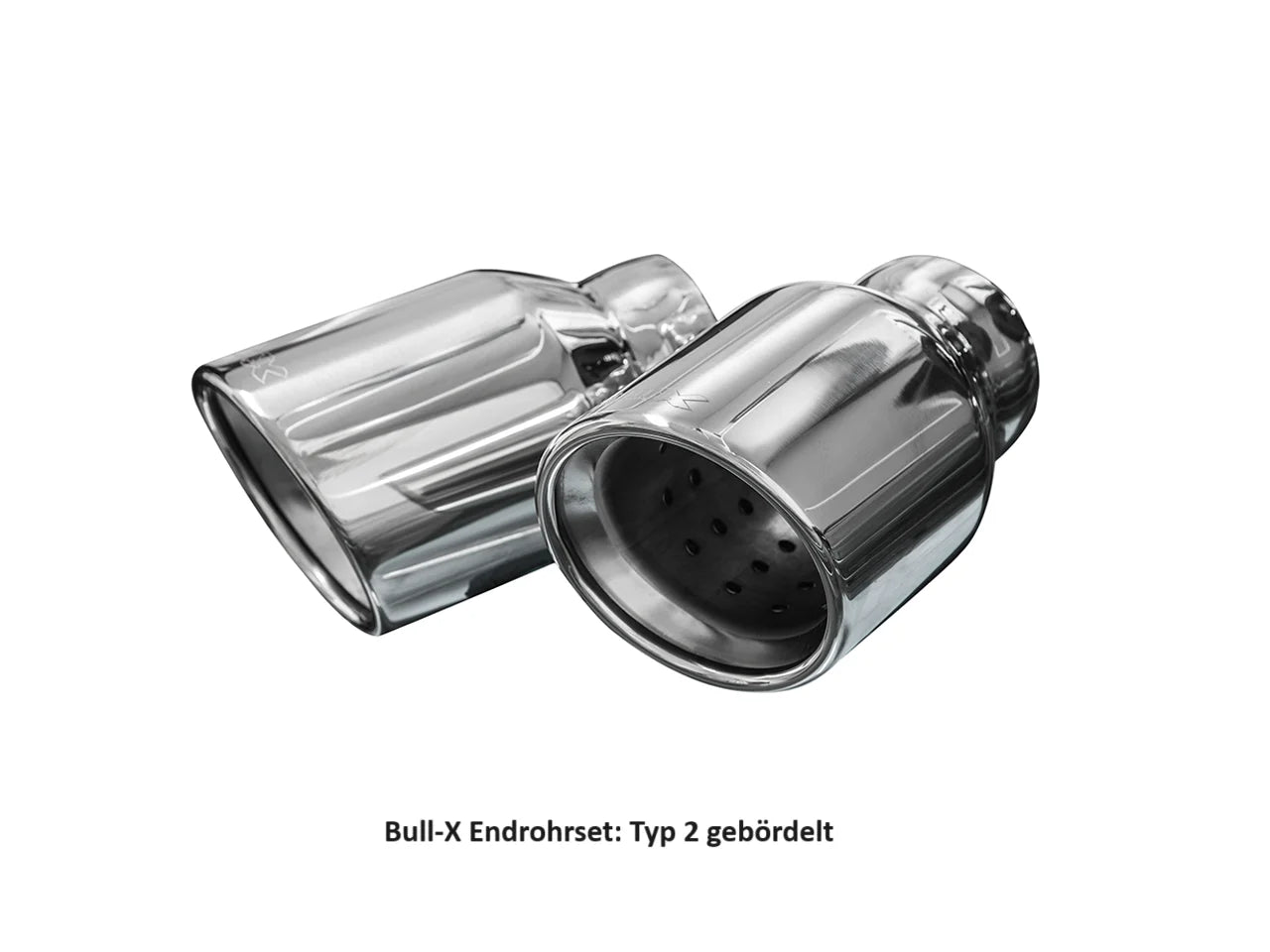 Bull-X ECE Endschalldämpfer 3" Y-Style R32 Look Golf 7 GTI